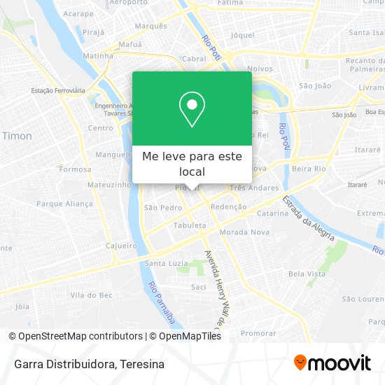 Garra Distribuidora mapa