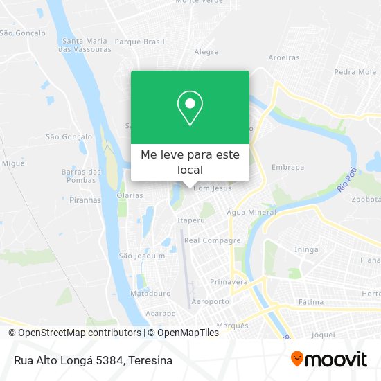 Rua Alto Longá 5384 mapa