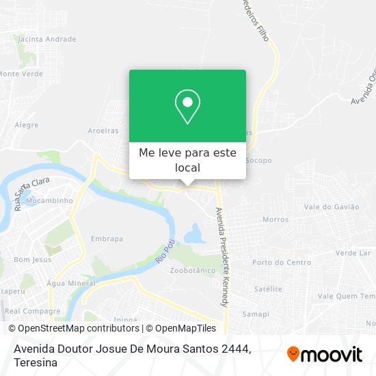 Avenida Doutor Josue De Moura Santos 2444 mapa