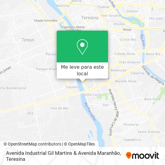 Avenida Industrial Gil Martins & Avenida Maranhão mapa