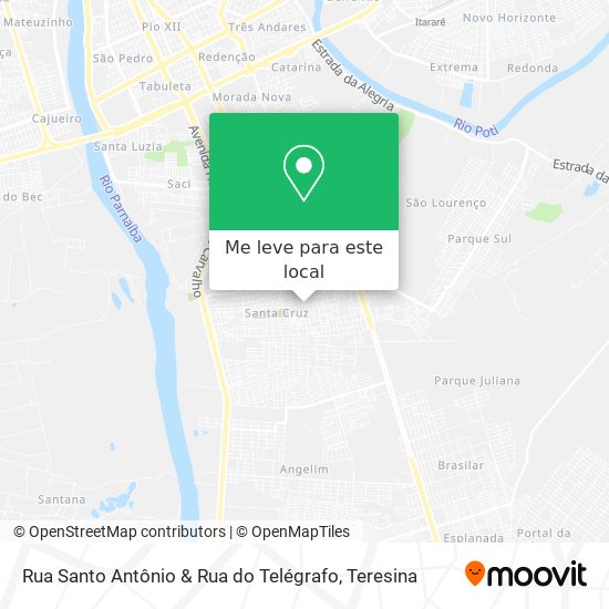 Rua Santo Antônio & Rua do Telégrafo mapa