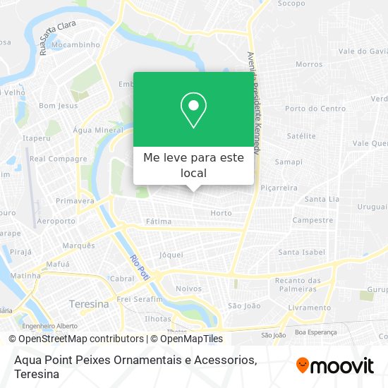 Aqua Point Peixes Ornamentais e Acessorios mapa