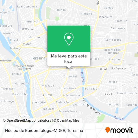 Núcleo de Epidemiologia-MDER mapa