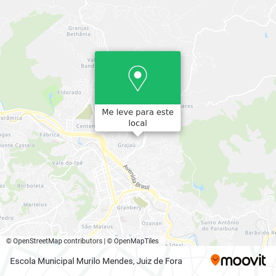 Escola Municipal Murilo Mendes mapa