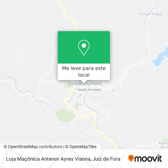 Loja Maçônica Antenor Ayres Vianna mapa