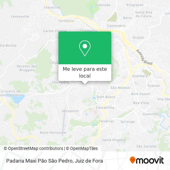 Padaria Maxi Pão São Pedro mapa