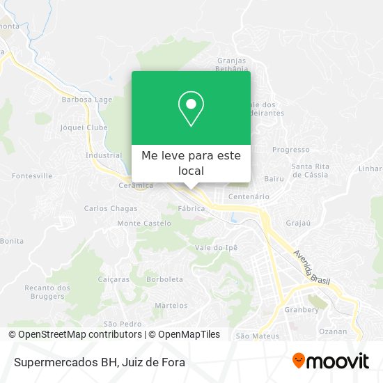 Supermercados BH mapa