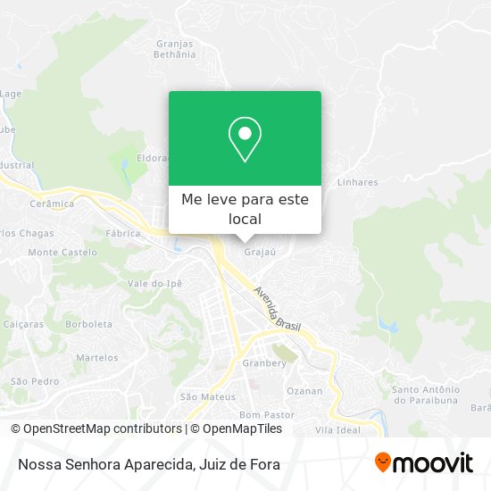 Nossa Senhora Aparecida mapa