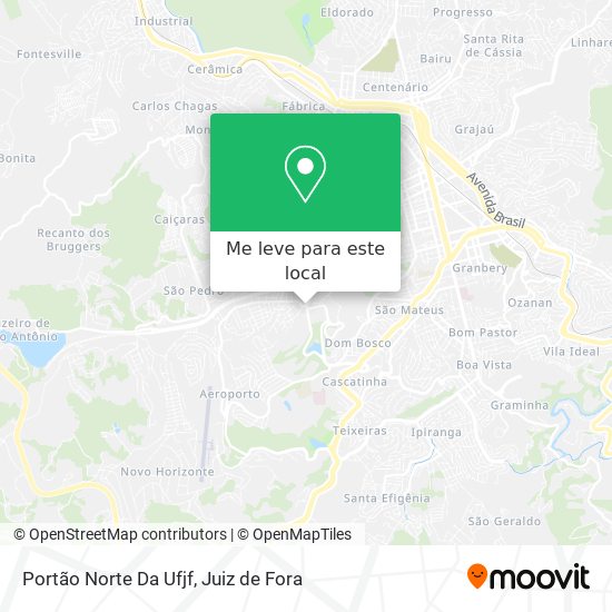 Portão Norte Da Ufjf mapa