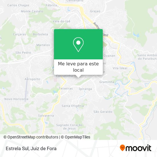 Estrela Sul mapa