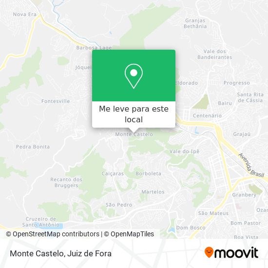 Monte Castelo mapa