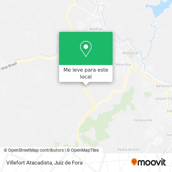 Villefort Atacadista mapa