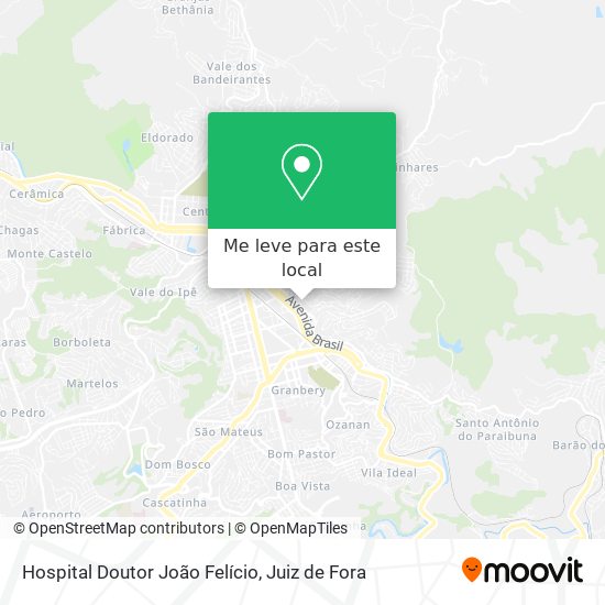 Hospital Doutor João Felício mapa