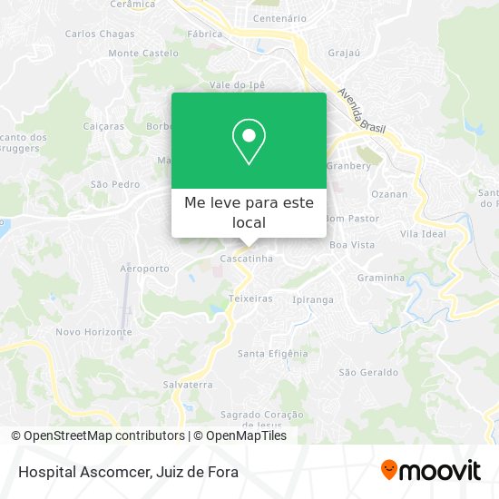 Hospital Ascomcer mapa