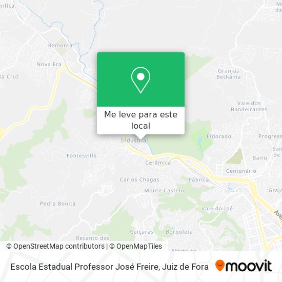 Escola Estadual Professor José Freire mapa