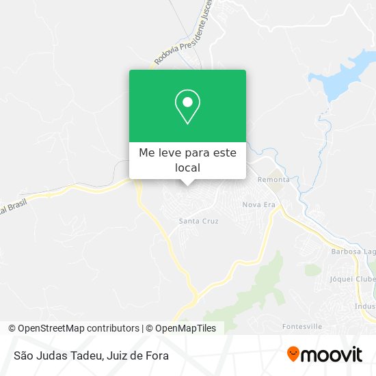 São Judas Tadeu mapa