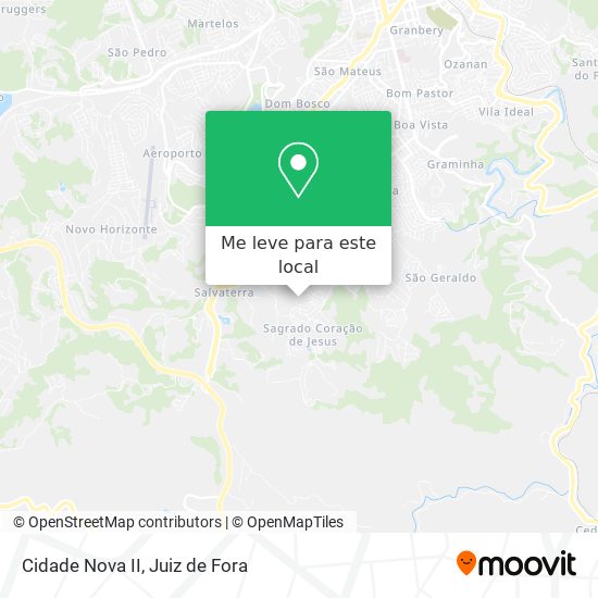 Cidade Nova II mapa