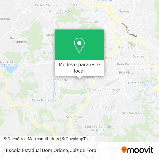 Escola Estadual Dom Orione mapa