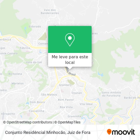 Conjunto Residêncial Minhocão mapa