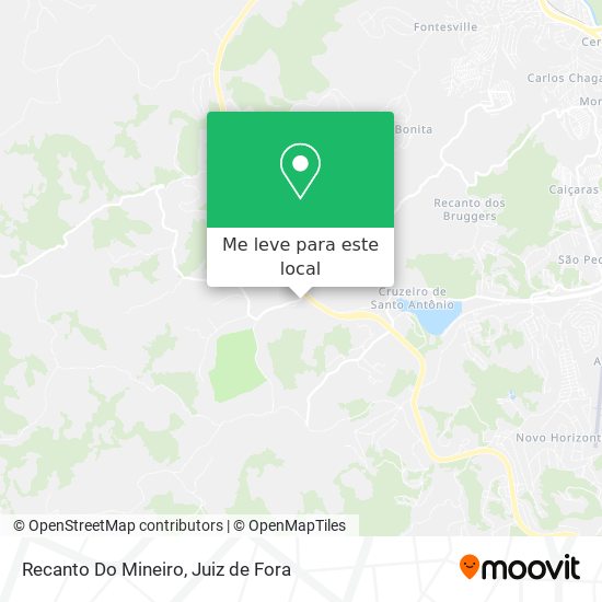 Recanto Do Mineiro mapa