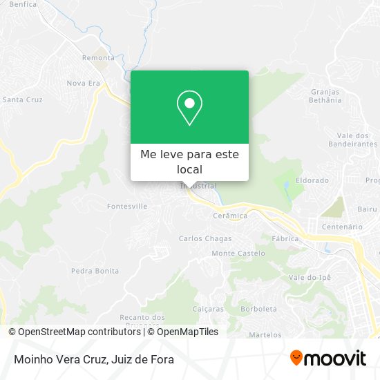 Moinho Vera Cruz mapa