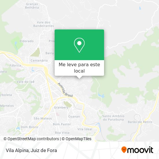 Vila Alpina mapa