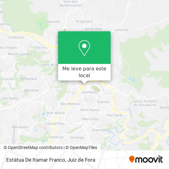 Estátua De Itamar Franco mapa