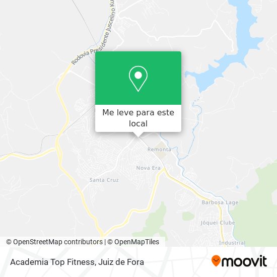 Academia Top Fitness mapa