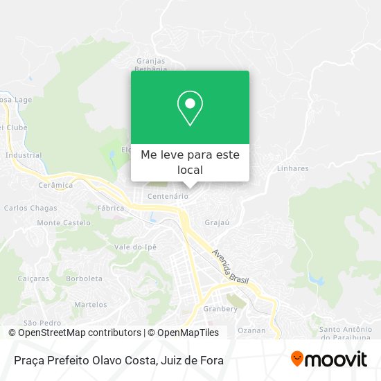 Praça Prefeito Olavo Costa mapa