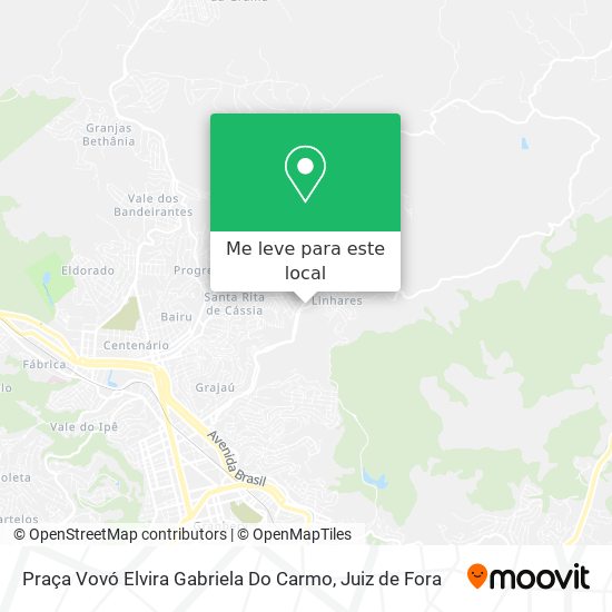 Praça Vovó Elvira Gabriela Do Carmo mapa