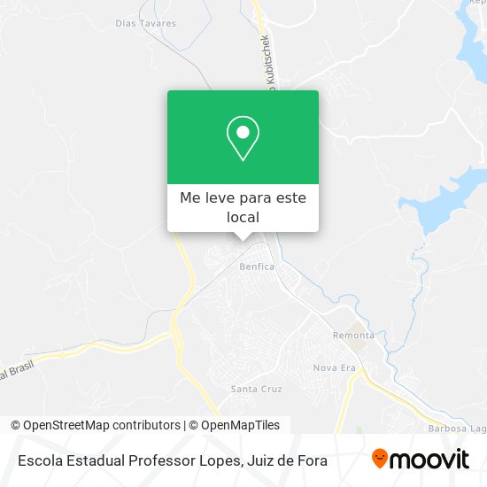 Escola Estadual Professor Lopes mapa