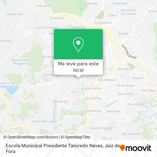 Escola Municipal Presidente Tancredo Neves mapa