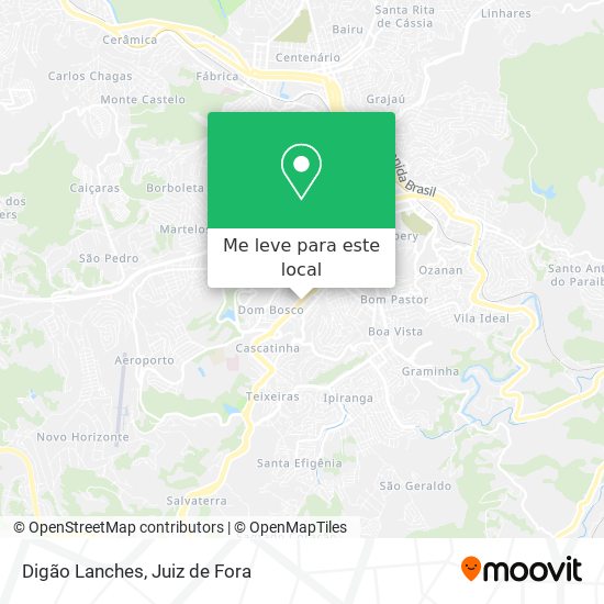 Digão Lanches mapa