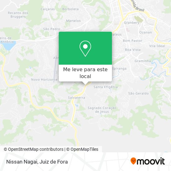 Nissan Nagai mapa