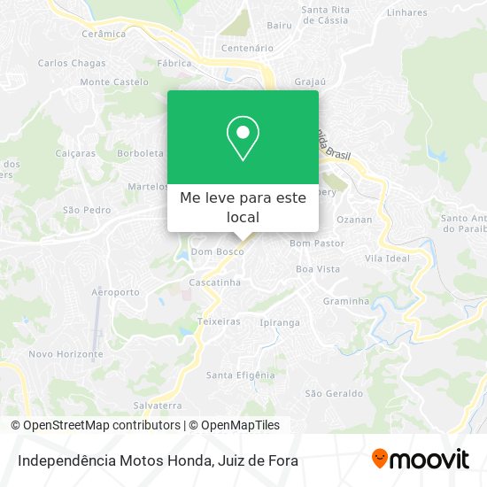 Independência Motos Honda mapa