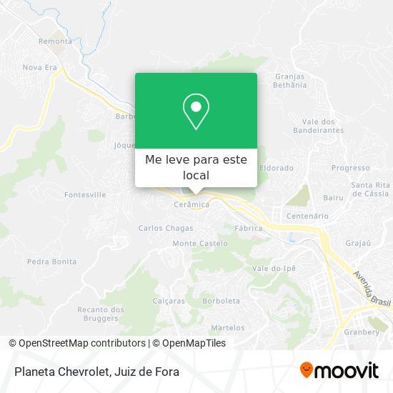 Planeta Chevrolet mapa