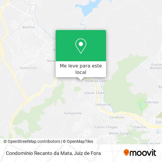 Condomínio Recanto da Mata mapa