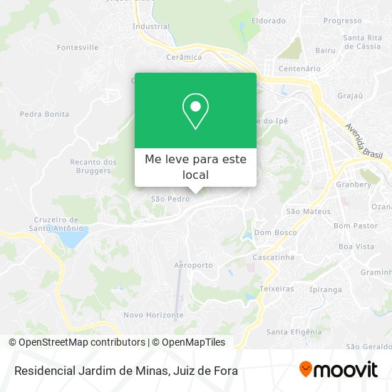 Residencial Jardim de Minas mapa