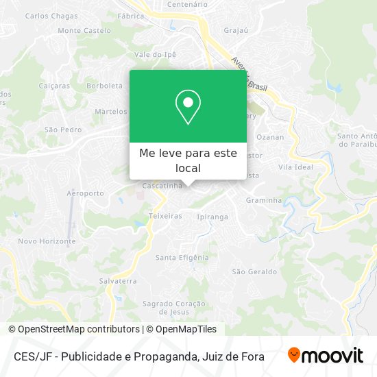 CES / JF - Publicidade e Propaganda mapa