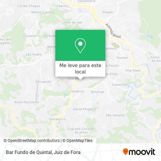 Bar Fundo de Quintal mapa