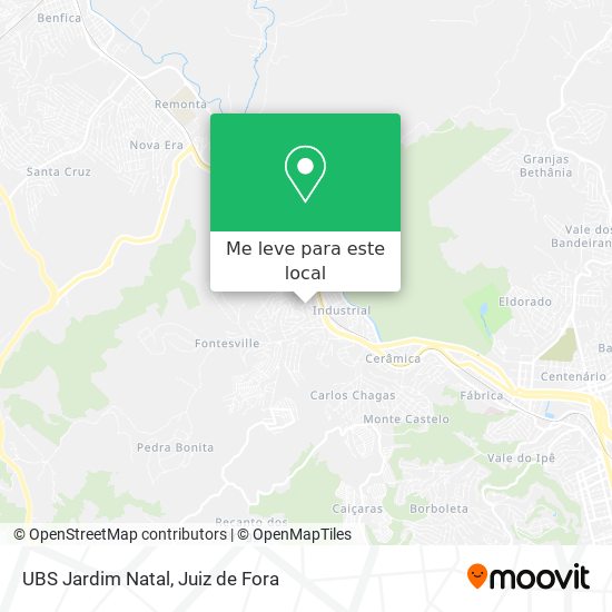 UBS Jardim Natal mapa