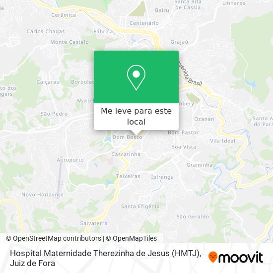 Hospital Maternidade Therezinha de Jesus (HMTJ) mapa