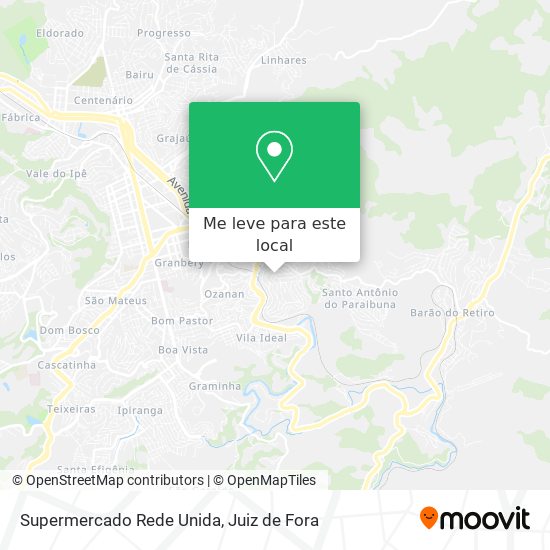 Supermercado Rede Unida mapa