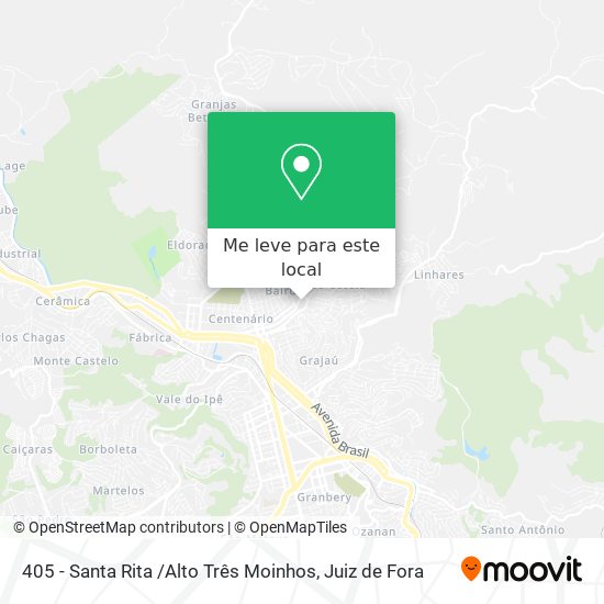 405 - Santa Rita /Alto Três Moinhos mapa