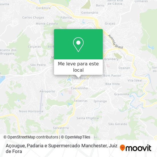 Açougue, Padaria e Supermercado Manchester mapa