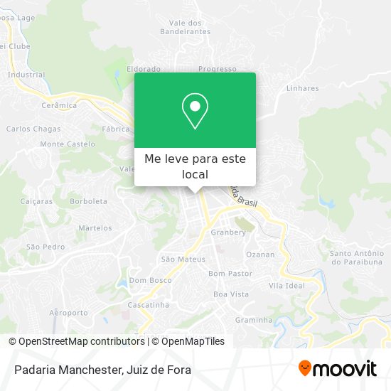 Padaria Manchester mapa