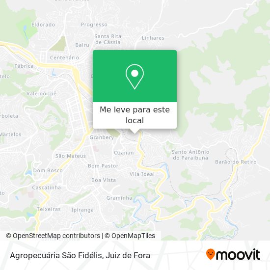 Agropecuária São Fidélis mapa