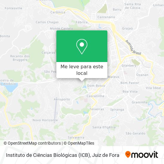 Instituto de Ciências Biológicas (ICB) mapa