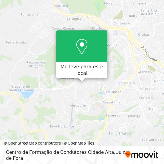 Centro de Formação de Condutores Cidade Alta mapa