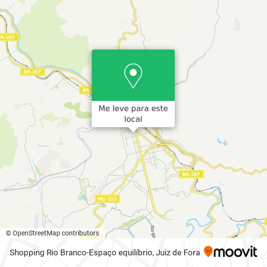 Shopping Rio Branco-Espaço equilíbrio mapa